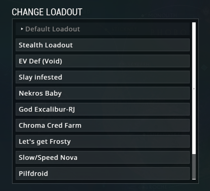 Loadout example